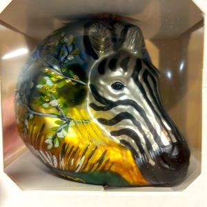 Zebra head ornament